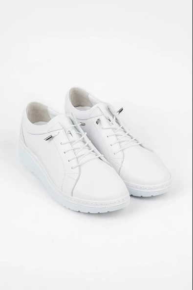 Venüs 23150003Y Kadın Hakiki Deri Lastik Bağ Sneaker Ayakkabı - 3