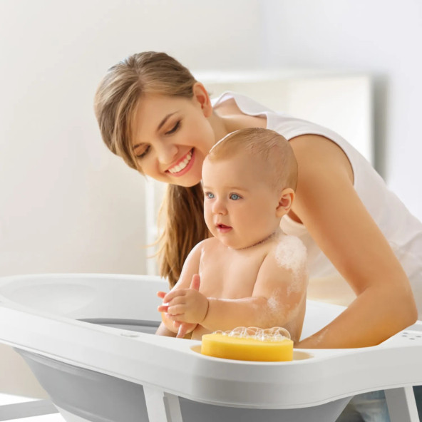 BM Care 5'li Katlanabilir Banyo Küvet Seti (Gri) - 11