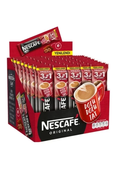 Nescafe 3ü 1Arada Orjinal Tek İçimlik Kahve 17.5G X 56Lı