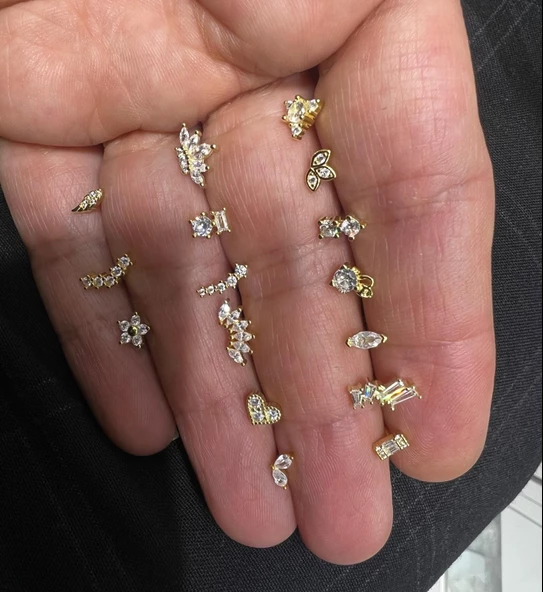 925 Ayar Gümüş Tragus Piercing - 4