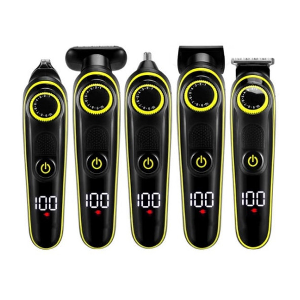 RGV Kablosuz 5 in1 Saç Sakal Vücut Tıraş Makinesi Şarjlı Erkek Bakım Seti LED Ekran Şarjlı - 2