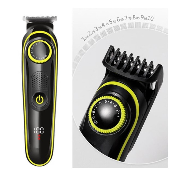 RGV Kablosuz 5 in1 Saç Sakal Vücut Tıraş Makinesi Şarjlı Erkek Bakım Seti LED Ekran Şarjlı - 4