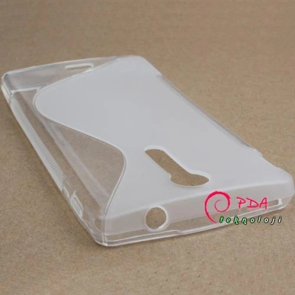 Sony Xperia TX LT29i S Desenli Silikon Kılıf - Beyaz - Resim 2