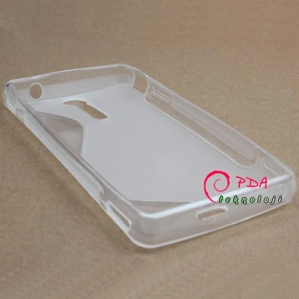 Sony Xperia TX LT29i S Desenli Silikon Kılıf - Beyaz - Resim 6