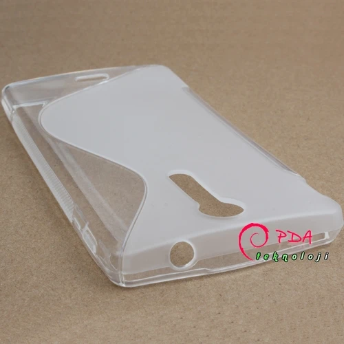 Sony Xperia TX LT29i S Desenli Silikon Kılıf - Beyaz ürün görseli 1