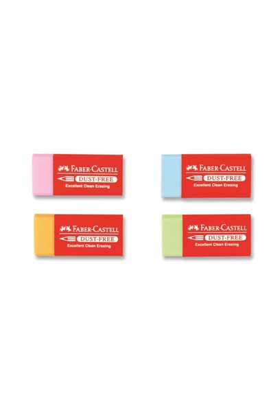 FABER CASTELL DUST FREE RENKLİ SİLGİ 24 LÜ