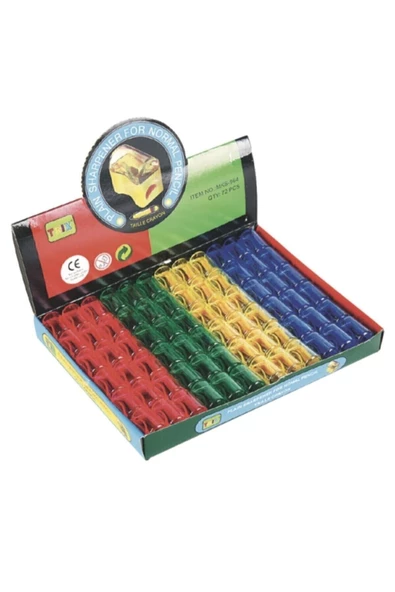 Kalemtraş Mini Hazneli 12 Adet