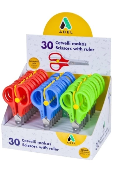 ADEL CETVELLİ YAYLI MAKAS 30 LU