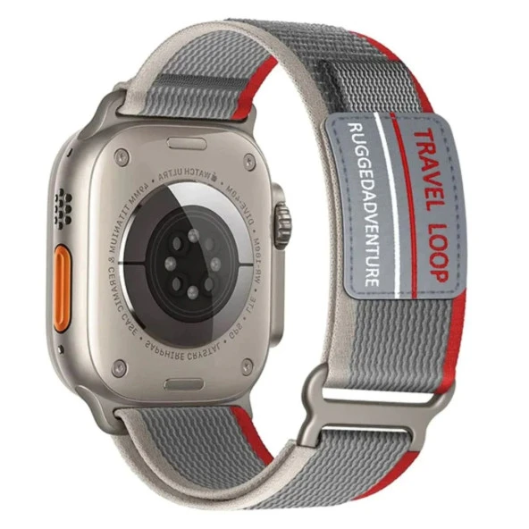 Cda Store Apple Watc 44-45-49 mm Uyumlu Alice Travel Loop Kumaş Kordon
