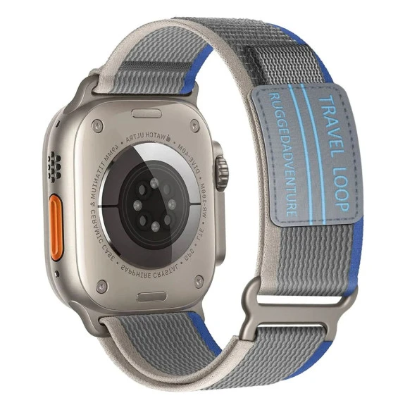 Cda Store Apple Watc 44-45-49 mm Uyumlu Alice Travel Loop Kumaş Kordon - 2