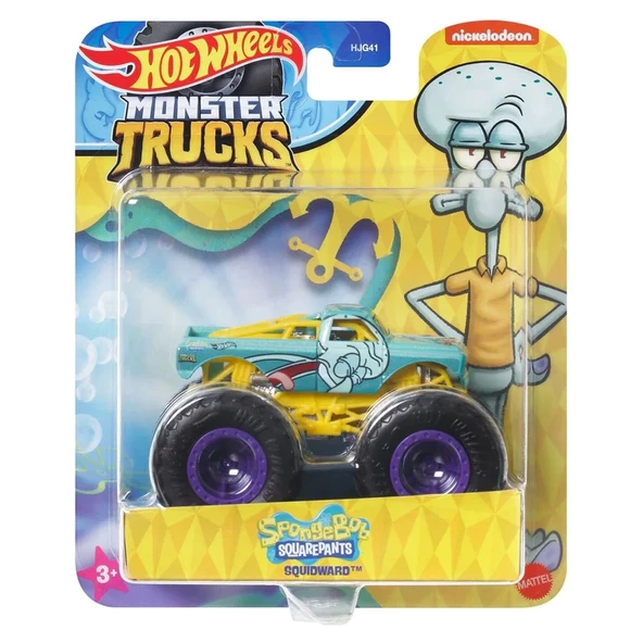 Mattel Hot Wheels Monster Trucks Squidward 1:24 Araba HWN78 ürün görseli