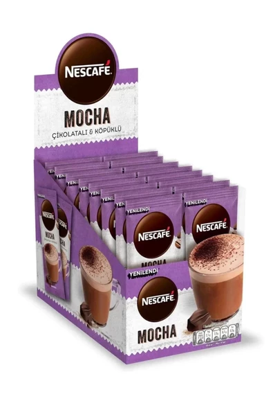 Nescafe Mocha Çikolatalı ve Köpüklü Kahve 17G x 24 Lü