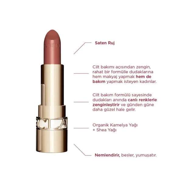Clarins Joli Rouge 778 Pecan Nude Ruj - 4
