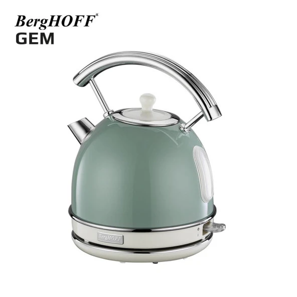 BergHOFF GEM RETRO 1.7 Litre Mint Yeşil Yuvarlak Su Isıtıcısı 7950021