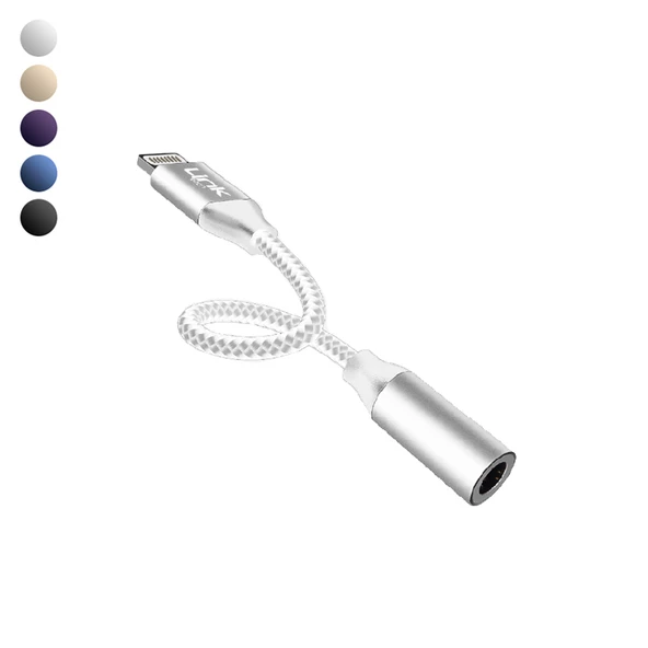 LinkTech A199 iPh Lightning - 3.5mm Tak-Çalıştır Kulaklık Kablosu