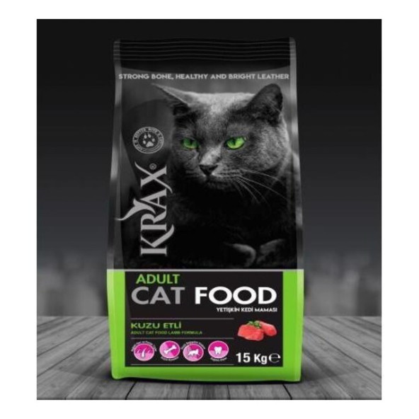 Krax Kuzu Etli Yetişkin Kedi Maması 15 Kg - 2