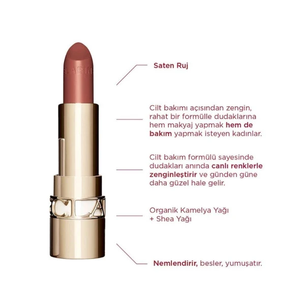 Clarins Joli Rouge 757 Nude Brick Ruj - 4