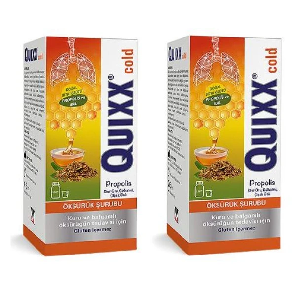 Quixx Cold Propolis Şurup 100 Ml 2'Li PAKET (SKT:03/2025)