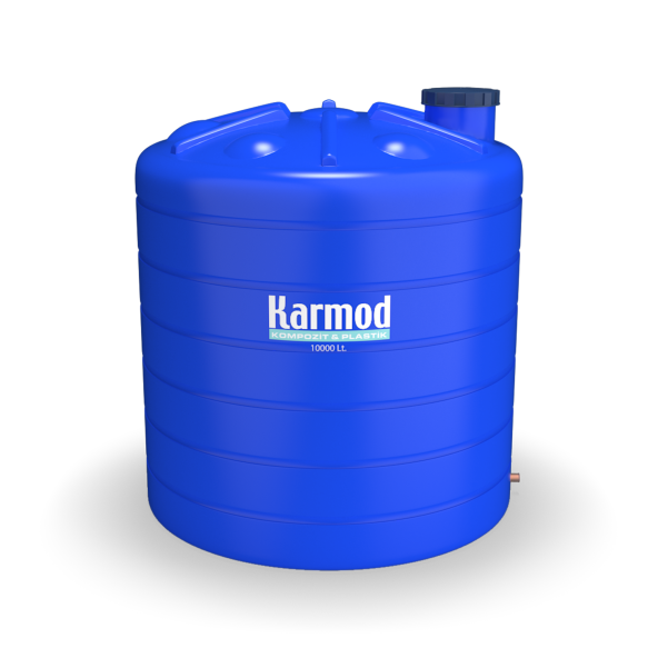 10 Ton Polietilen Dikey Su Deposu - Mavi - 2