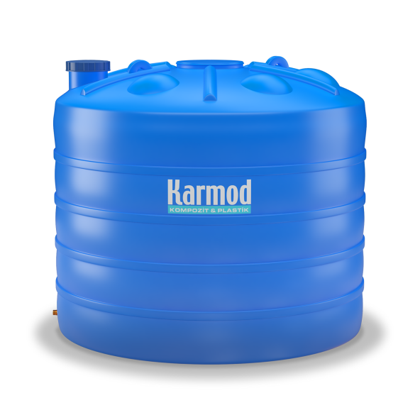 15 Ton Polietilen Dikey Su Deposu - Mavi - 2