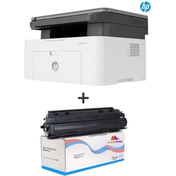 Hp 4ZB82A Laserjet Mfp 135A Yazıcı-Tarayıcı-Fotokopi+Tecprint Tam Dolu Muadil Tonerli