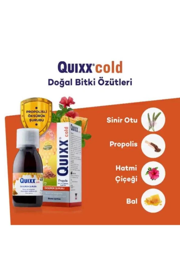 Quixx Cold Propolis Şurup 100 Ml 3'Lü PAKET (SKT:03/2027) - Resim 3