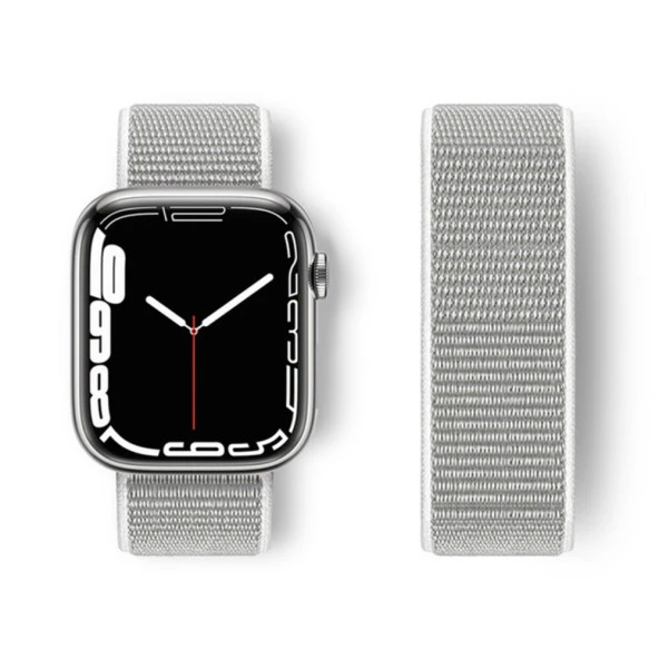 Cda Store Apple Watc 42-44-45-49 mm Uyumlu Hasırlı Cırtcırtlı Kordon