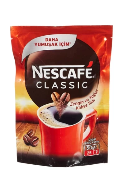 Nescafe Classic Çözünebilir Kahve Ekopaket 50G