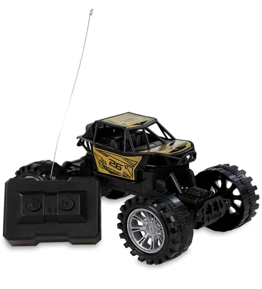 Rock Crawler Off-Road Metal Görünüm,Yarım Fonksiyonlu U/K Dağda, Çölde, Kayada Giden Buggy Jeep 1:22 - 4
