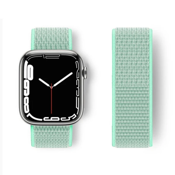 Tfy Store Watc 42-44-45-49 mm Uyumlu Hasırlı Cırtcırtlı Kordon - 6