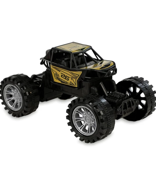 Rock Crawler Off-Road Metal Görünüm,Yarım Fonksiyonlu U/K Dağda, Çölde, Kayada Giden Buggy Jeep 1:22 - 3