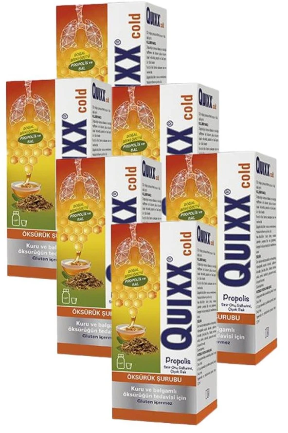 Quixx Cold Propolis Şurup 100 Ml 6'Lı PAKET (SKT:03/2027) ürün görseli 1