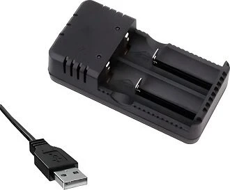 2li Pil Şarj Cihazı 3.7V Li-Ion HD-8991B 18650-26650-10440- Entegre USB Kablolu - 2