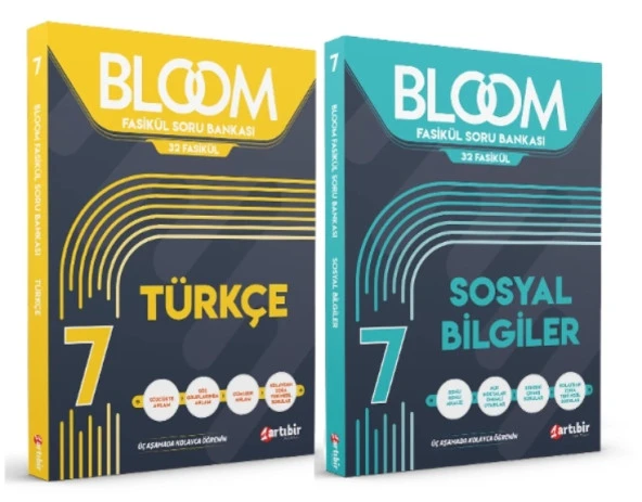 ARTIBİR YAYINLARI 7. Sınıf Bloom Türkçe + Sosyal Bilgiler Fasikül Soru Bankası (2 Kitap)