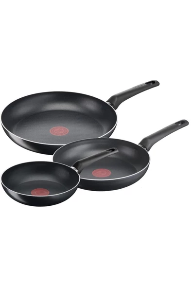 TEFAL B55691 Titanyum 1X SimpleCook 3'lü Tava Seti20/24/28 cm s