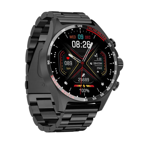 SK27 Business Amoled Ekran Metal / Deri / Silikon Kordonlu Watch 4 Pro Uyumlu Akıllı Saat - 2