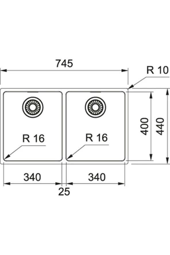 Evye MRX 120-34-34 Inox - 2