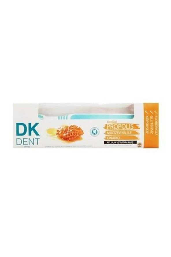 Dermokil Dk Dent Propolis Onarıcı Diş Macunu + Diş Fırçası 75 Ml 8697916000051