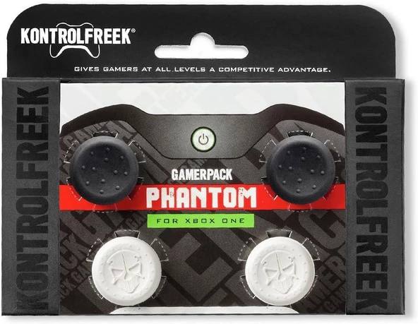 Cosmostech Kontrolfreek Gamerpack PHANTOM XBOX Series X I S ve ONE Uyumlu 2'li Analog Başlık Thumbsticks - Performans Yükseltici ve Koruyucu