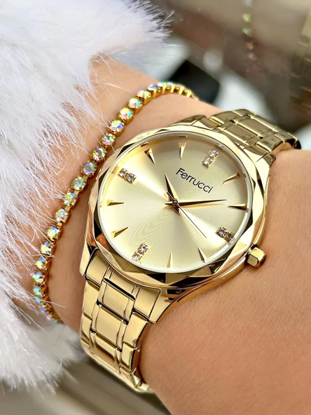 Ferrucci FC.14215M.03 Çelik Kordon Kadın Kol Saati - Resim 3