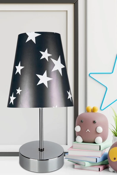 Estelya Yıldız Siyah Abajur - 3