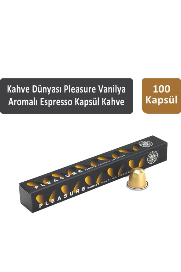 Kahve Dünyası Pleasure Vanilya Aromalı Espresso Kapsül Kahve 100 Kapsül ürün görseli