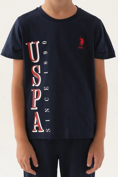 U.S. Polo Assn. 1717 Graphic Erkek Çocuk Pijama Takımı - 2