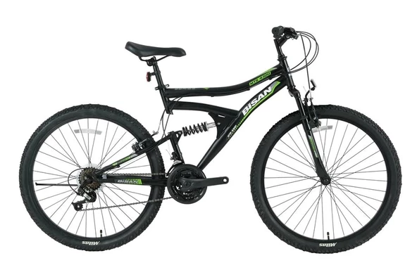BİSAN MTS 4300 AMS.ERKEK DAĞ BİSİKLETİ 40CM V 24 JANT 21 VİTES MAT SİYAH YEŞİL