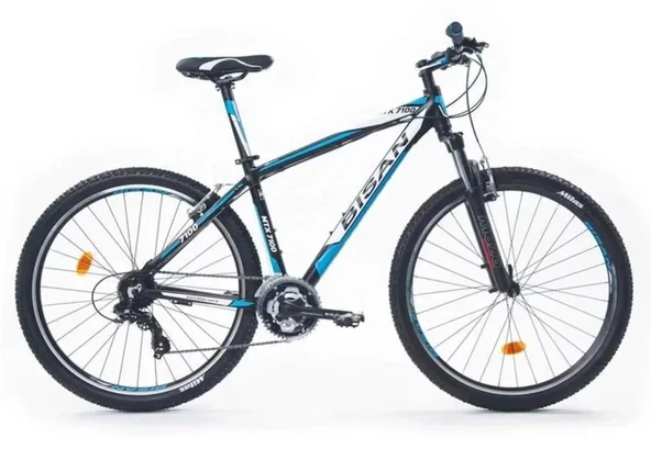 BİSAN MTX 7100 ERKEK DAĞ BİSİKLETİ 48CM V 26 JANT 21 VİTES MAT SİYAH MAVİ ürün görseli 1