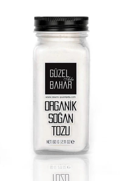 Organik Soğan Tozu 60 Gr (Tuzluklu)