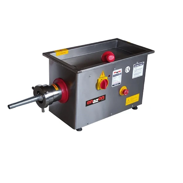 Enazon 22 No Et Kıyma Makinesi (1,5 Kw 2,0 Hp) Yedek Ayna Bıçak Salça ve Sucuk Aparatı Hediyeli - 2