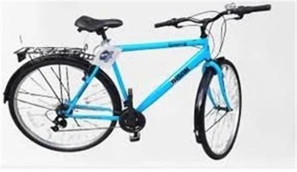 BİSAN HARDY ERKEK ŞEHİR BİSİKLETİ 56CM V 28 JANT 21 VİTES MAVİ SİYAH