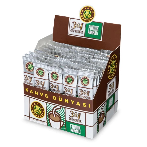 Kahve Dünyası 3ü1 Fındık Aromalı Kahve 40 x 18 gr