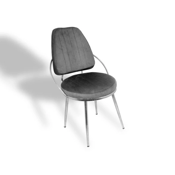 Aras Sandalye  - Antrasit Kadife ürün görseli